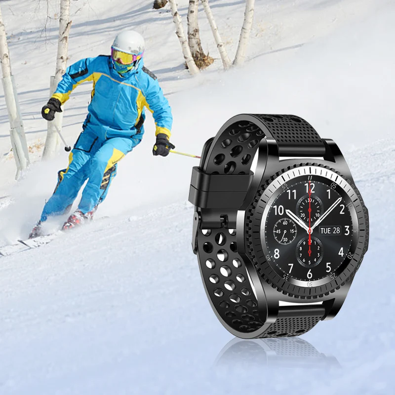 

New 20mm 22mm Silicone Strap for Samsung Watches Universal Breathable and Waterproof Silicone Quick Release Strap