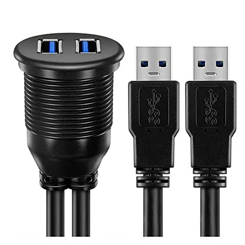 Удлинительный кабель 2 USB 3.0 для монтажа на приборную панель |