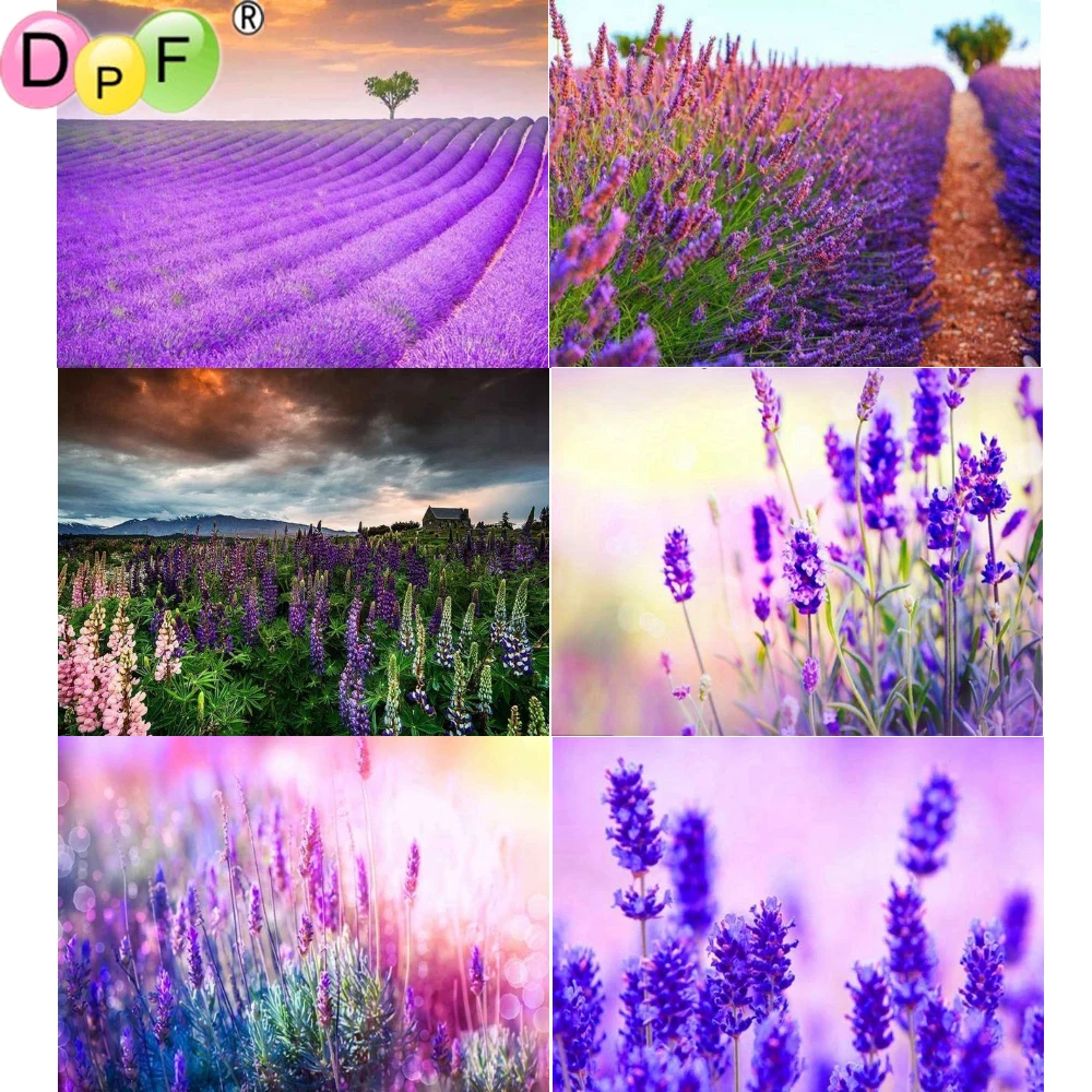 DPF Алмазная вышивка Лаванда алмазная живопись крестиком рукоделие Набор