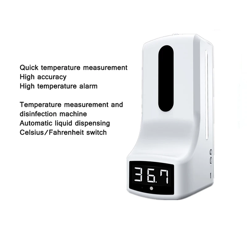 

Non-Contact Thermometer Infrared Automatic Induction Thermometer Wash-Free Disinfection Soap Dispenser Integrated Machine