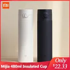 2021 Xiaomi Mijia 480 мл бутылка для воды из нержавеющей стали легкий Термос вакуумная мини-чашка портативная Изолированная чашка для кемпинга и путешествий