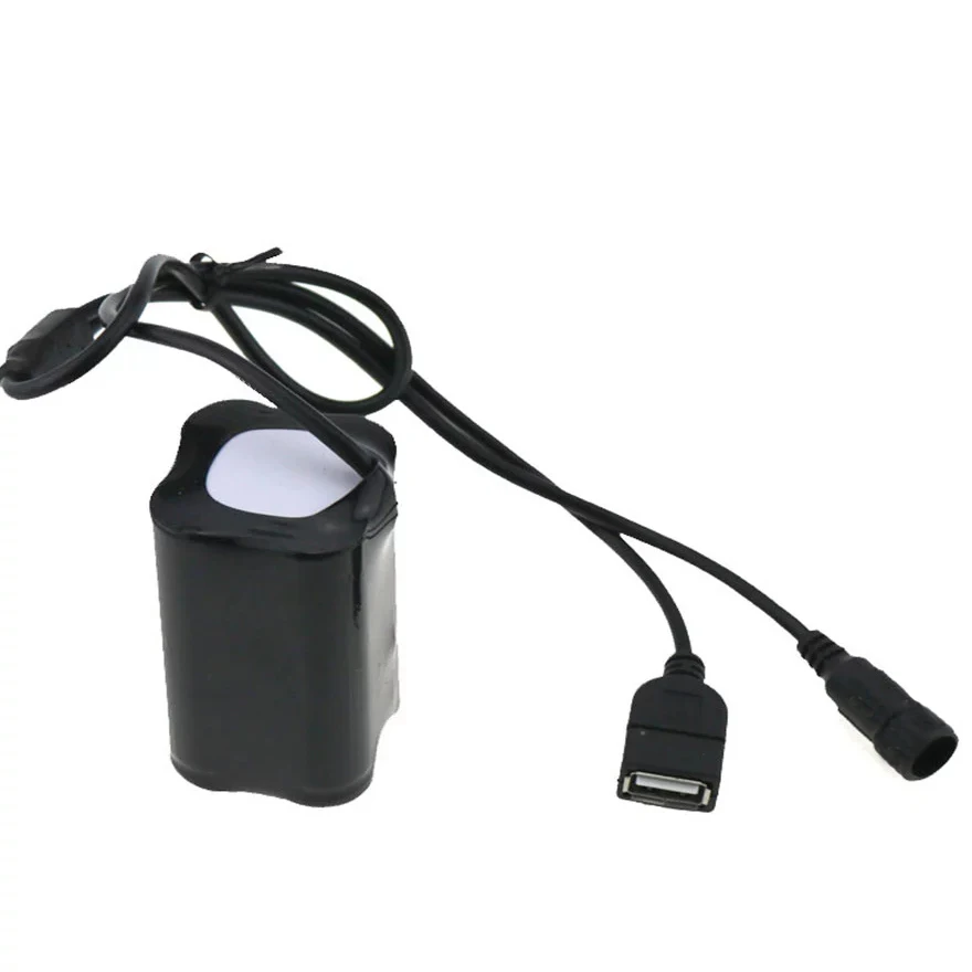 Аккумуляторная батарея 8 4 в 4x18650 6400 мАч USB + DC порт с зарядным