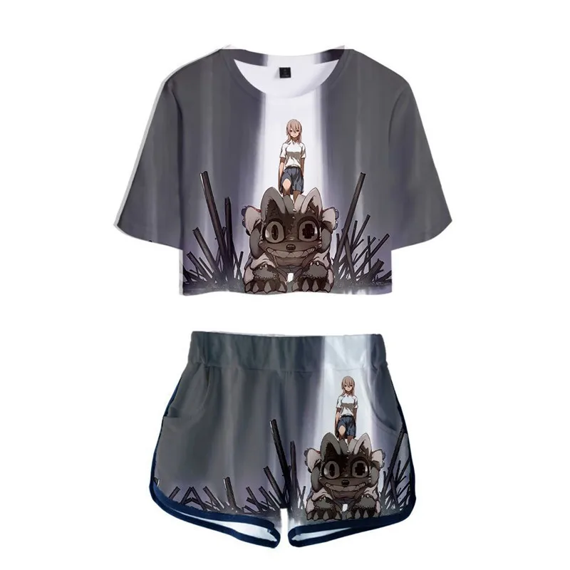 

Футболка и шорты Gleipnir, костюмы для косплея аниме, рубашка с коротким рукавом, спортивные комплекты, футболка, комплекты для бега, футболки и ...