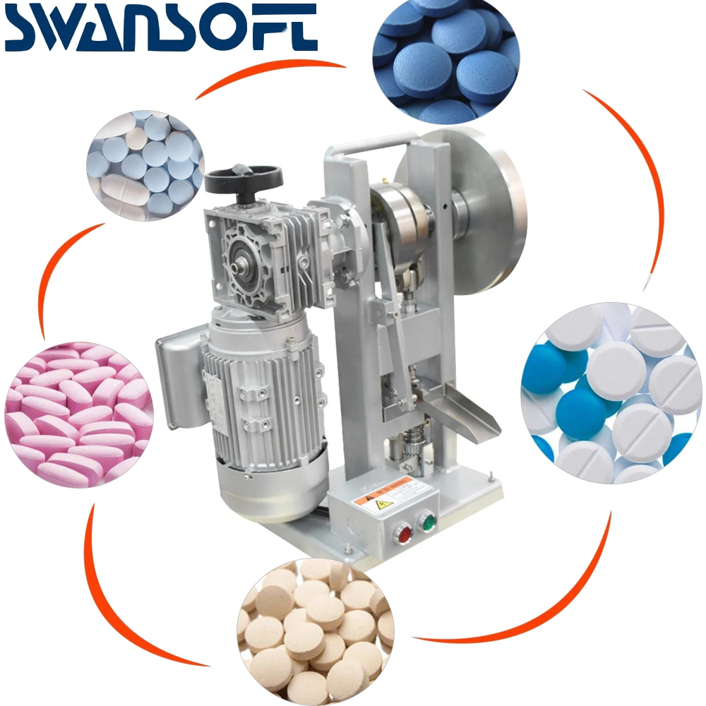 

SWANSOFT hot selling TDP-3 Small Single Punch Tablet Press, Low Noise Lab Pellet Tablet Press Machinery Equipment