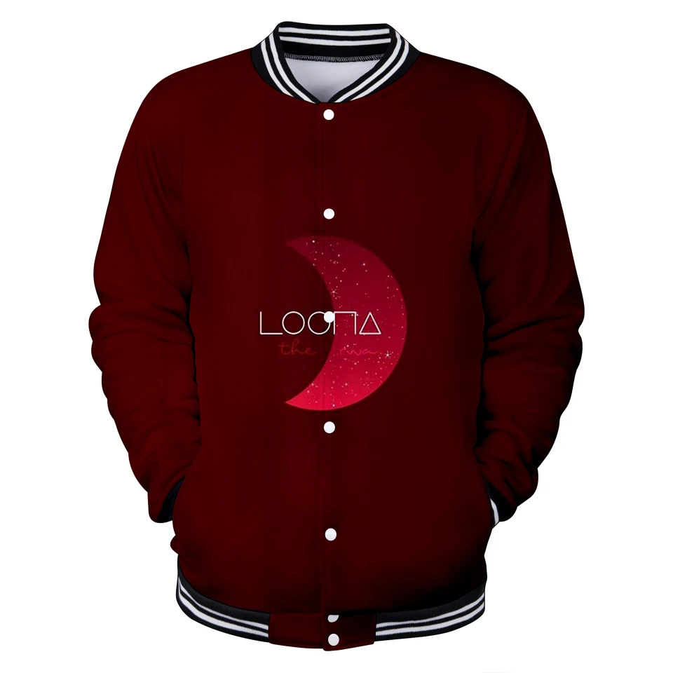 

3D LOONA Team Menber Baseball Jacket Oversize Fashion Harajuku 2021 New Arrival Funny Streetwear Jackets