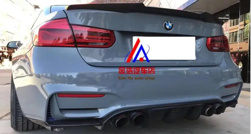 3 шт./1 комплект карбоновое волокно заднего багажника для губ бампер Защита