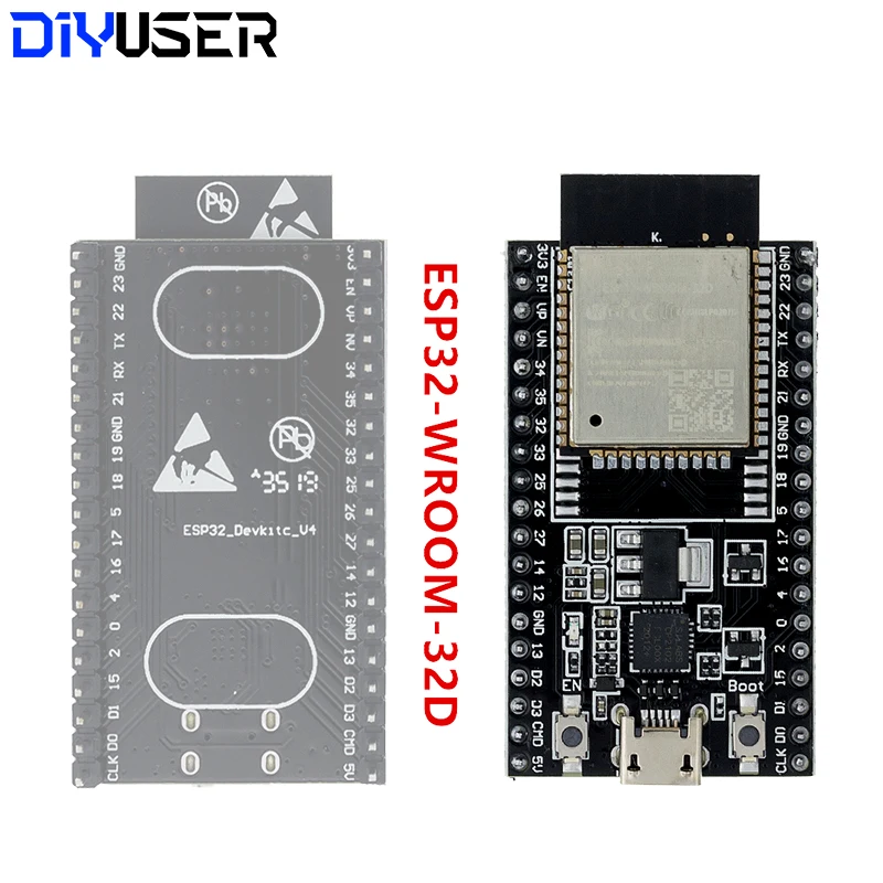ESP32-DevKitC Ядро платы разработки ESP32 ESP32-WROOM-32D ESP32-WROOM-32U WIFI+Bluetooth IoT NodeMCU-32