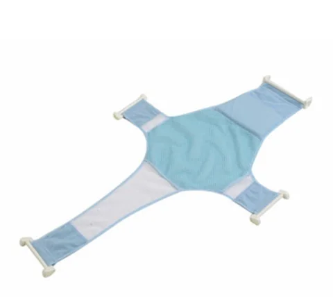 96cm Blue 3 Регулируемая противоскользящая сетка для ванны для новорожденного ребенка, сетчатая сетка для ухода за ребенком, безопасная поддержка сиденья - Цвет: 96cm Blue 3