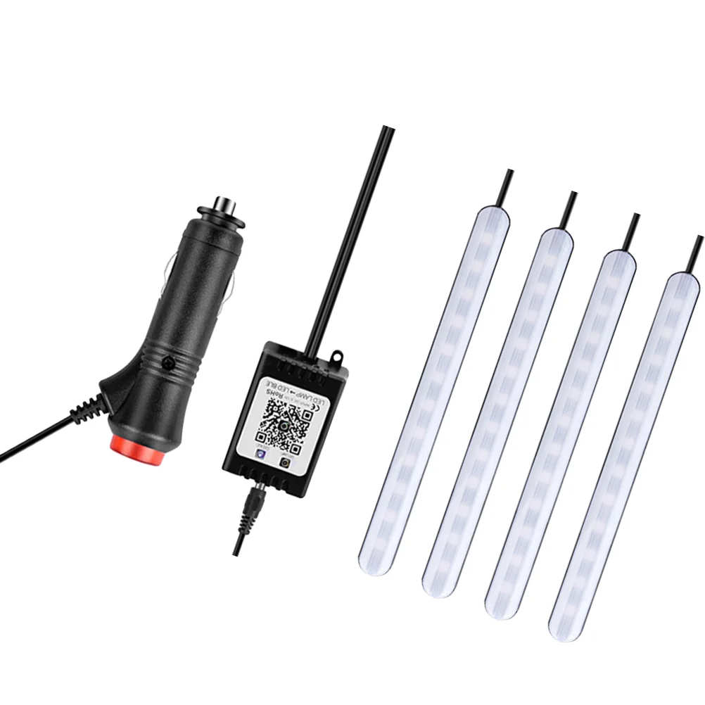 

Automobile LED Lamps Seven-color Footlight Car Atmosphere Lamp Auto Decorative Night Light (F11 APP Control and Car Charge Head)