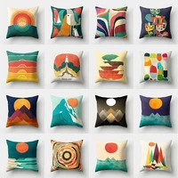 modern abstract geometric pillow case sofa bedroom living room office soft cushion cover fashion home decorative pillowcases