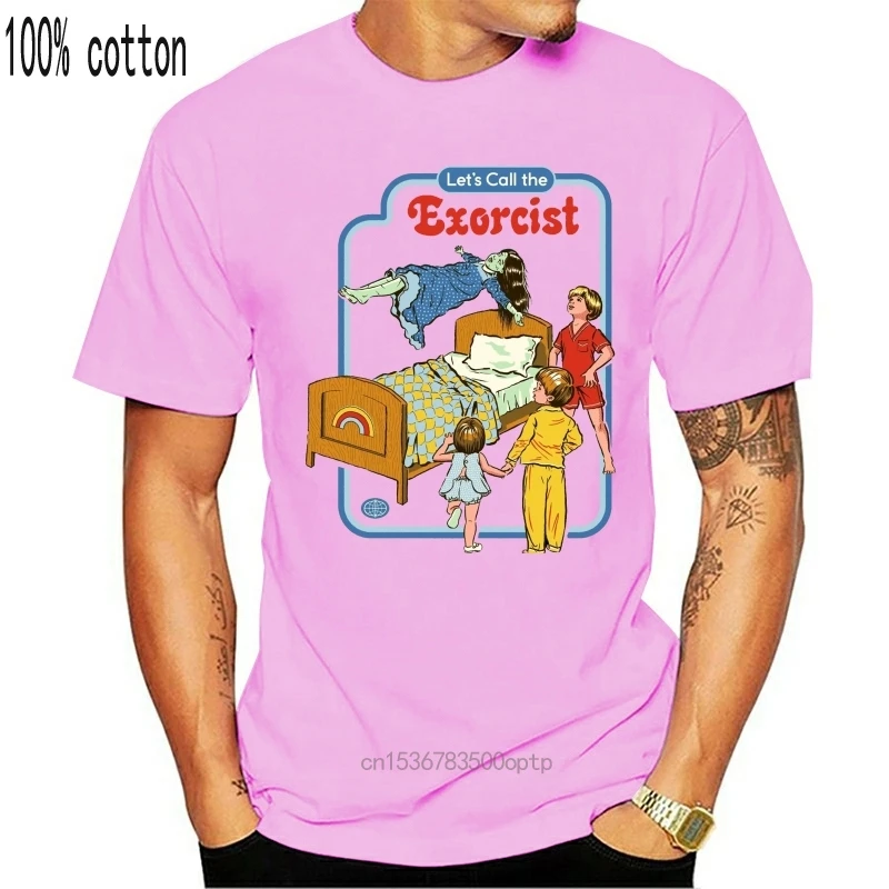 Футболка Let &amp #39s с изображением экзорциста забавная Ретро жуткая пародия