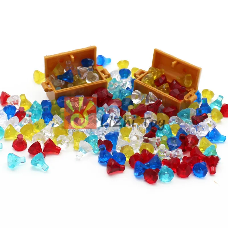 MOC Brick 30153 Rock 1x1 Jewel 24 грани DIY Развивающие строительные блоки Обучающие Игрушки