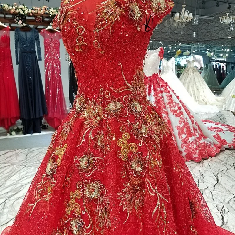LS24598 просто красное красивейшее платье вечера быстро грузя от фарфора с