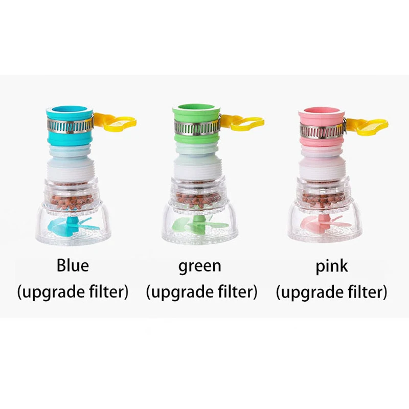 

Universal Kitchen Faucet Water Tap Heads 360 Degree Rotating Household Water Purifier Filter Sprayer Activated Carbon Filtration