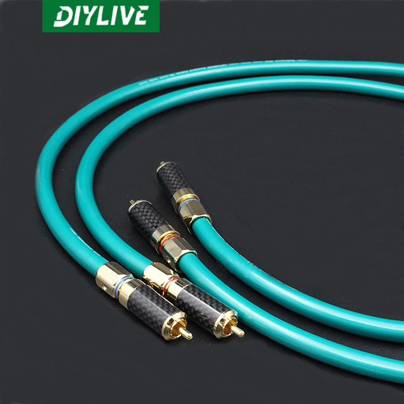 

DIYLIVE 5 meters ORTFON Denmark high wind 8N single crystal copper fever audio signal cable HIFI audio RCA double lotus cable