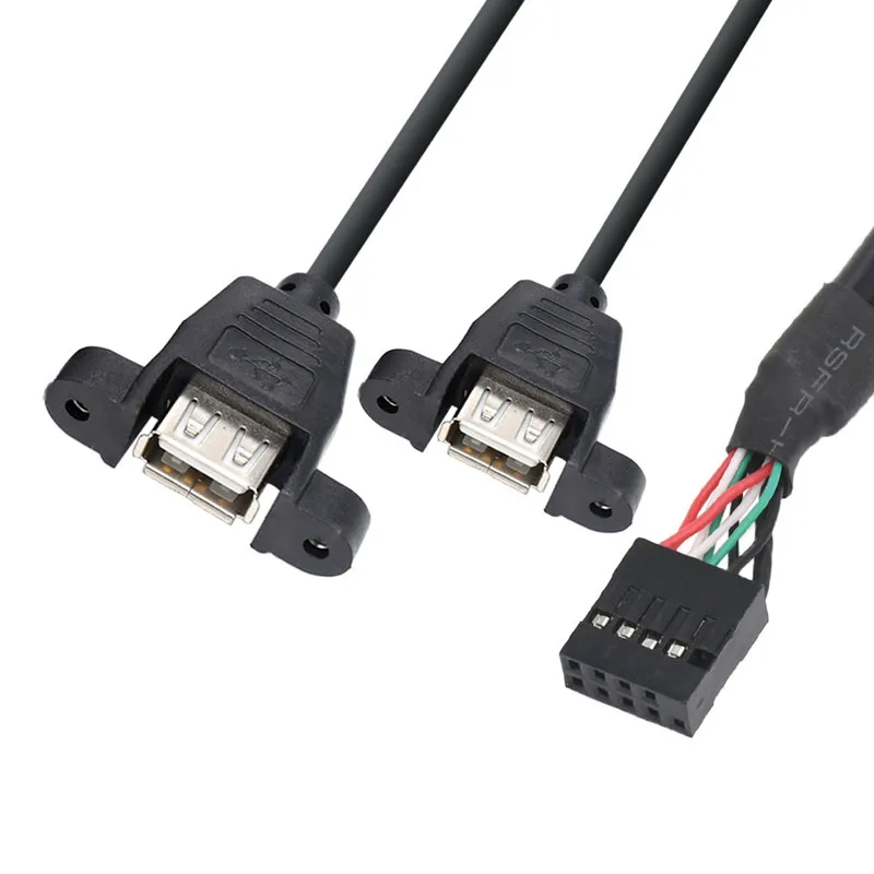 Внутренняя Материнская плата для ПК USB кабель разветвитель 1 фута материнская 9