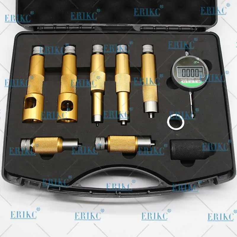 

ERIKC common rail injector shims Lift measuring instrument E1024007, injector nozzle washer space testing tools sets
