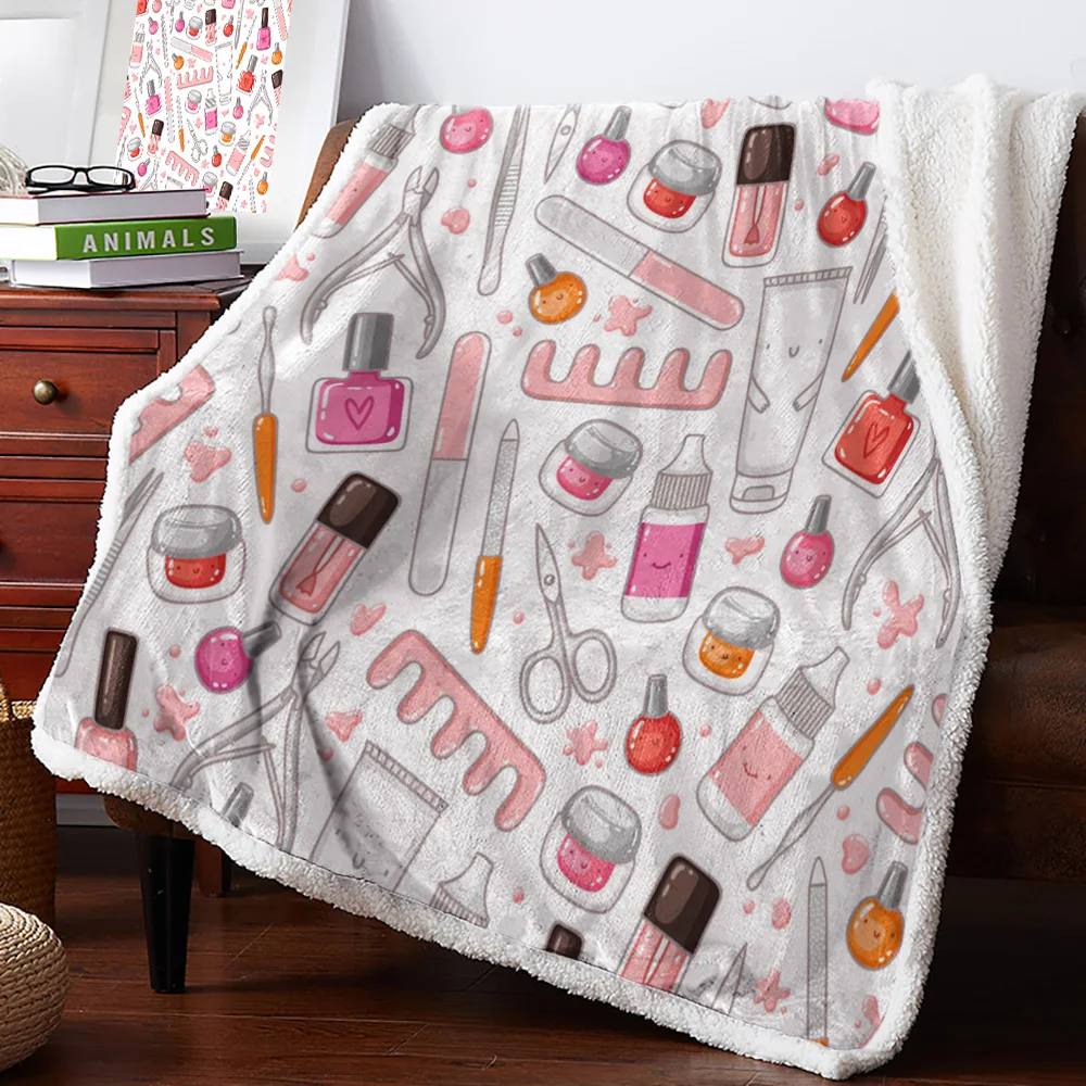 Зимнее кашемировое одеяло ножницы расческа щипцы пинцет косметический