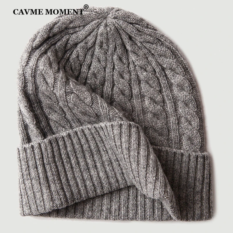 

CAVME 90% Wool 10% Cashmere Scarf Glove Hat Sets 3 Pieces Unisex Knitted Scarves Solid Color Pashmina Gloves Hats Luxury Gift