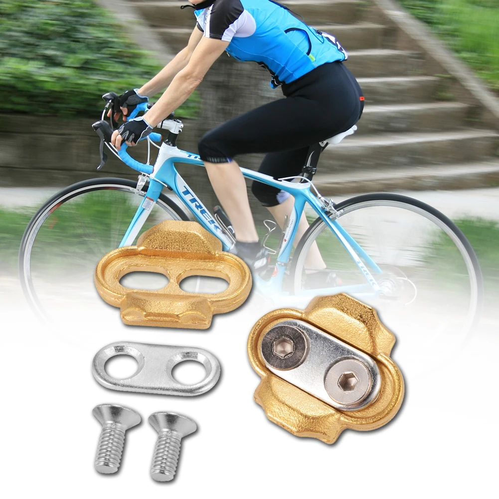 

2pcs Durable Easy Install Cycling Parts Guard Mountain Bike Universal With Screws Bicycle Pedal Cleats Brass For Crank Brothers