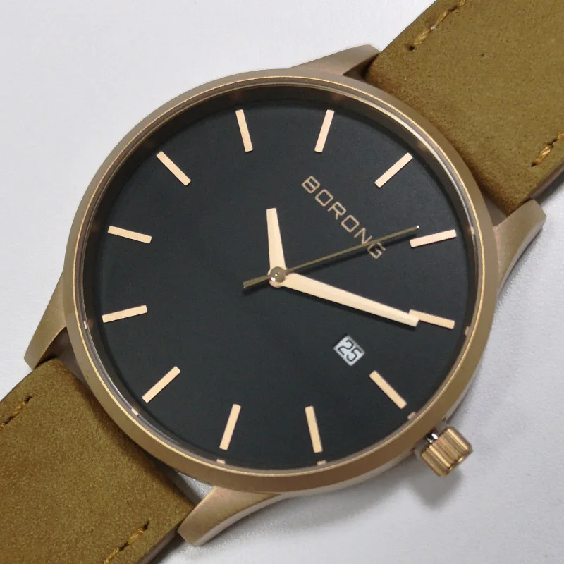 Часы мужские кварцевые с календарем водонепроницаемые черные|Кварцевые часы| |