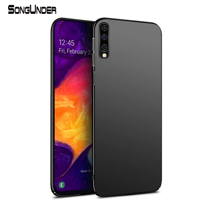 Чехол для Samsung Galaxy A50 деловая ультратонкая жесткая задняя крышка из поликарбоната