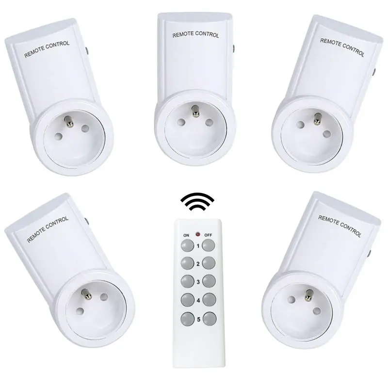 Универсальная французская стандартная розетка 433 МГц беспроводная