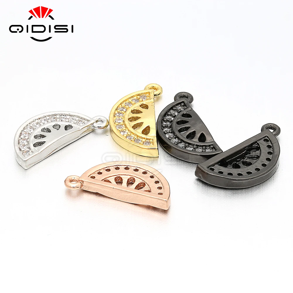 Цепочка с подвеской из полукруглого кубического циркония аксессуары сделай сам