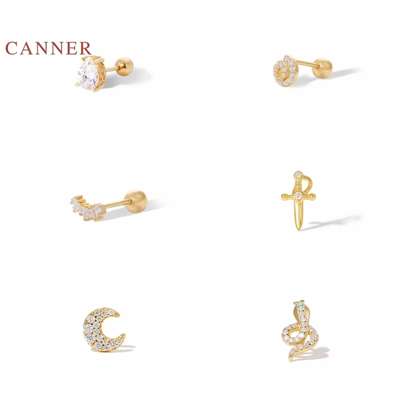 Автоклав Цвет алмаз маленькая змеевидная Луна кинжал вихревой серьги для женщин