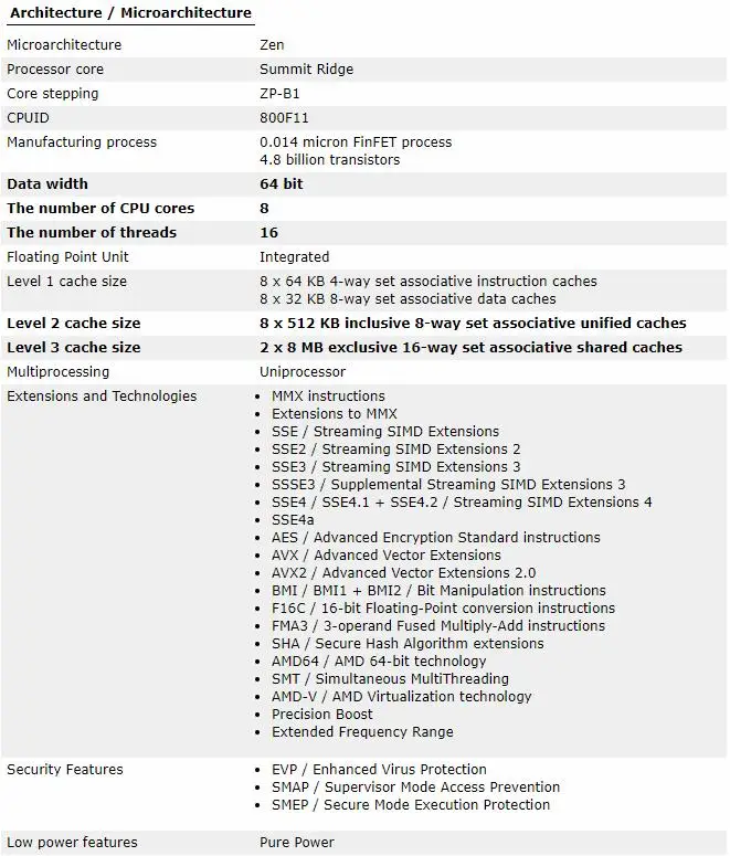 Новый процессор amd ryzen 7 1700x 3 4 ГГц 8 Core 16 Thread 95 Вт TDP procesdor am4 разъем Настольный