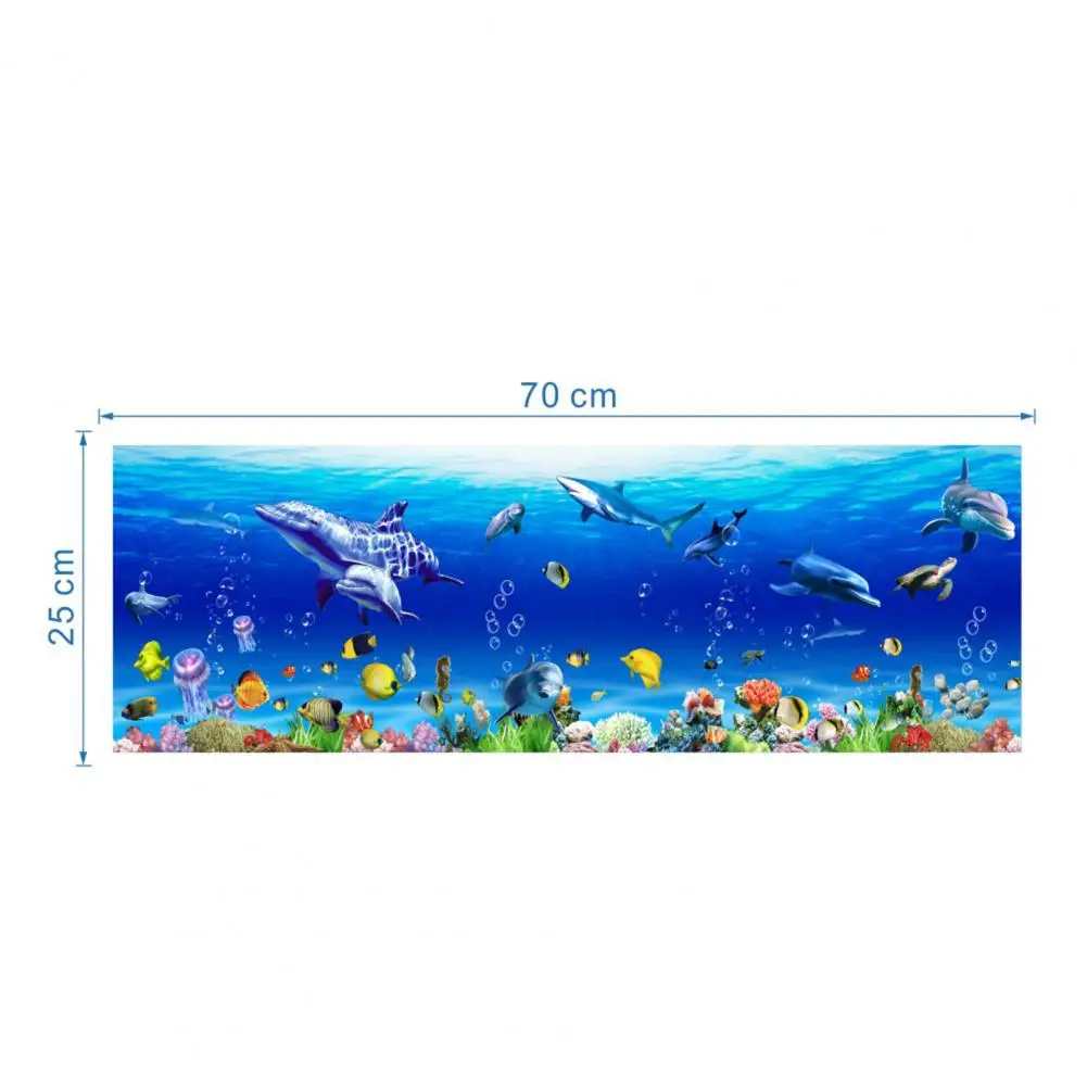 

HOT SALES!!! Sea World Stickers Vivid Sea World PVC The World Under Sea Wall Decals for Kids Room Bedroom Nursery Room for Gifts