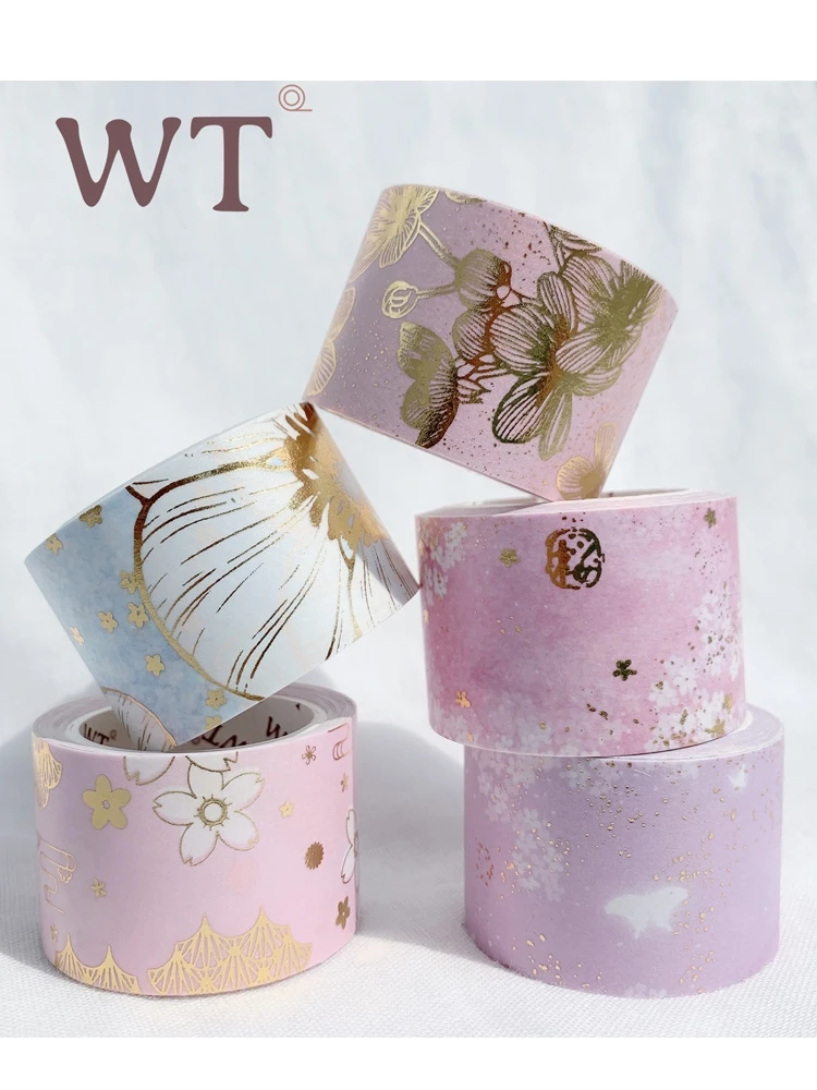 

Canadian Brand Original Cherry Dance Bronzing Hand Curtain and Paper Tape Small Fresh Literary and Artistic Printing In Style