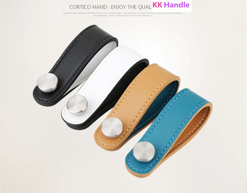 Ручка из нержавеющей стали мягкая кожаная ручка и ручки для мебели шкафа комода