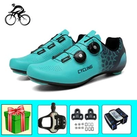 professional road cycling shoes men self locking breathable sapatilha ciclismo outdoor women riding bicycle sneakers add pedals