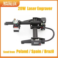 wainlux laser engraver 20w jl4 laser engraving machine master 2s diy logo mark printer cutter milling cnc carving area 140x130mm
