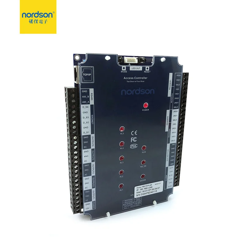 Nordson Original New Design Smart Network Wiegand TCP/IP Access Control Board Two/Four Doors Controller 8 Extension Port | Безопасность