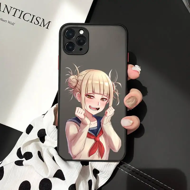 

Anime Himiko Toga My hero academia Phone Cases matte transparent For iphone 7 8 11 12 plus mini x xs xr pro max cover