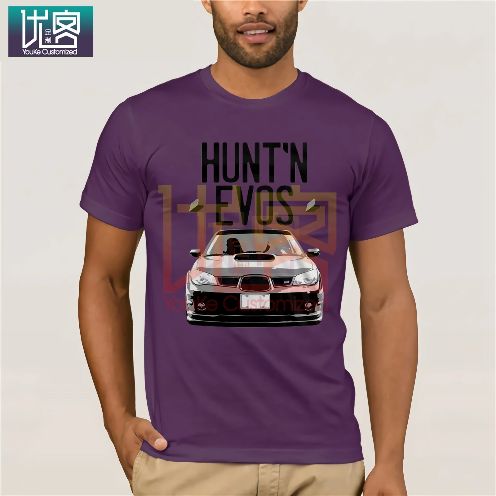 Мужская футболка 2020 новейшая японская Классическая Автомобильная Impreza Hunt 'n Evo с