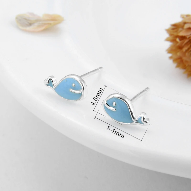 Высокое качество 925 ювелирные изделия серебряные милые романтические дельфины