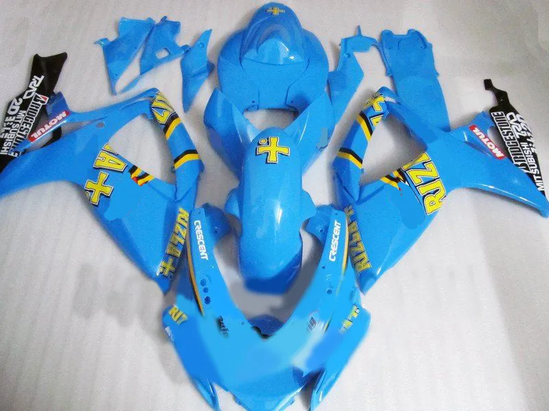 Первоклассный комплект обтекателей для GSXR600 750 K6 06 07 GSXR 600 GSXR750 2006 2007 ABS крутой синий