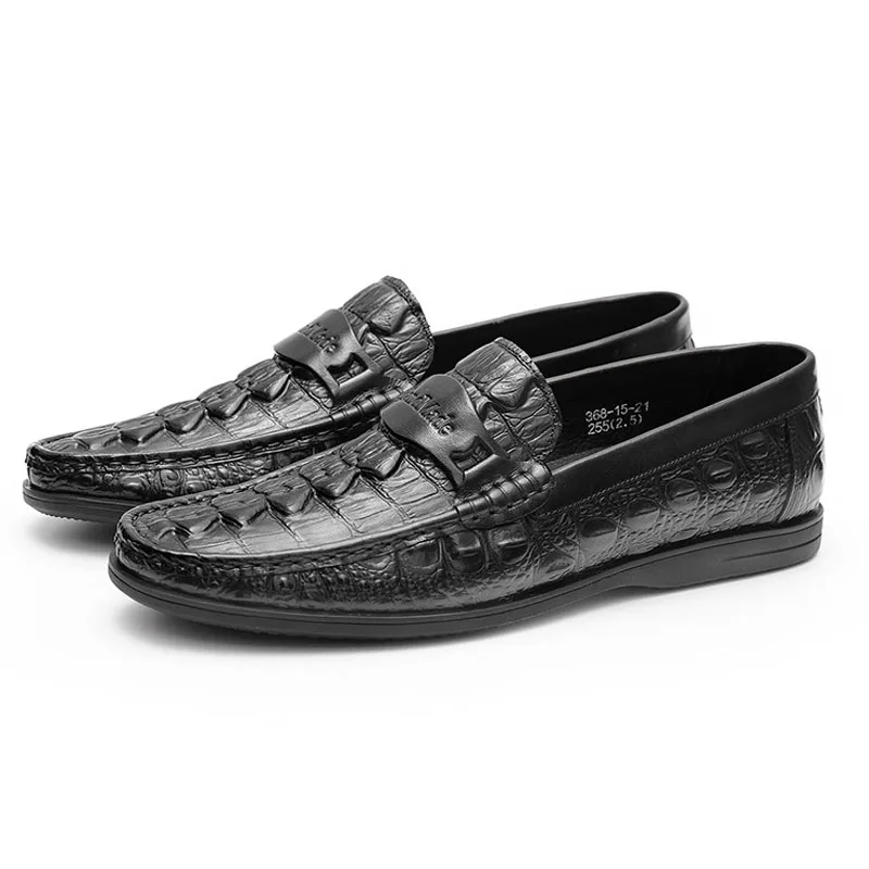 

Crocodile Pattern Loafer Shoes Men Real Genuine Leather Custom Fashion Office Dress Wedding Formal Casual Moccasin Shoes Men C42