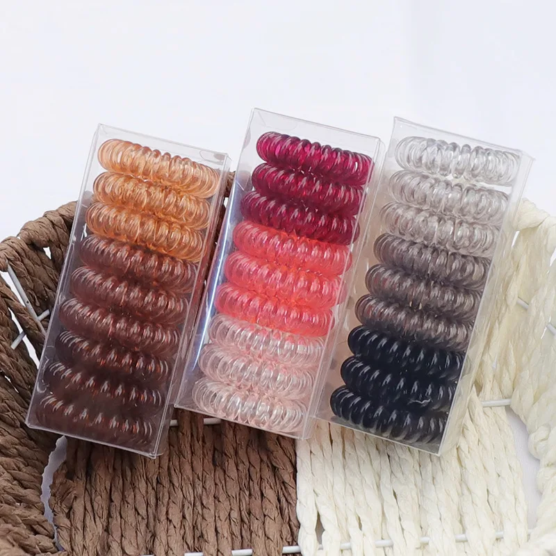 9 Pcs/Set Gradient Color Elastic Hair Ties For Girls Invisibobble Traceless Rubber Headwear Accessories Ponytail Gumki Do Wlosow
