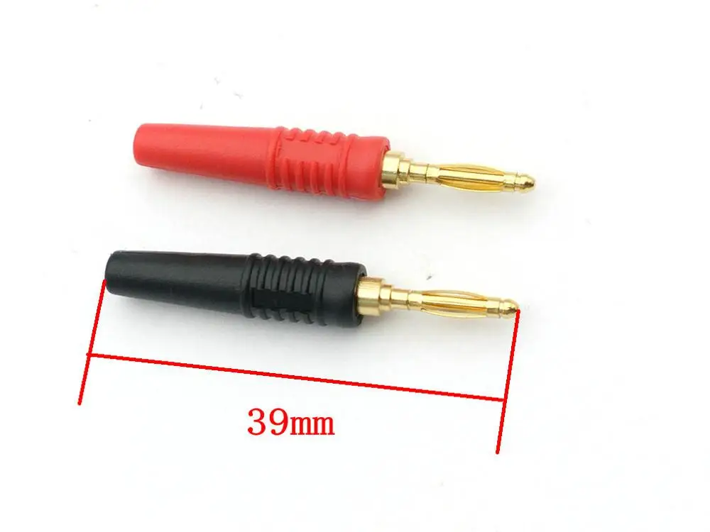 100 шт 2 мм позолоченные латунные банановые вилки для пайки | Обустройство дома