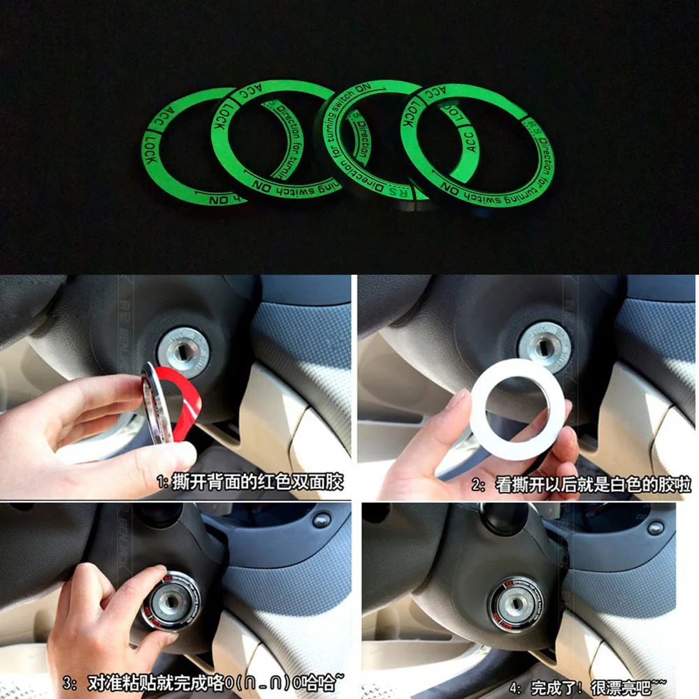 Автомобильные наклейки кольца для Kia K2/K3/K5 Sportage Rio Cerato Optima|for kia|car ignitionignition key |