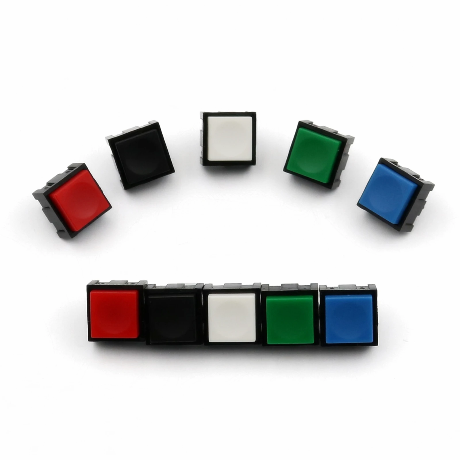 10 шт. PB13 квадратный 12*12 мм Мгновенный 2Pin OFF MOM SPST PCB Мини кнопочный