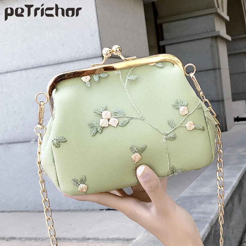Винтажная миниатюрная дамская сумочка Petrichor маленький мессенджер на длинной
