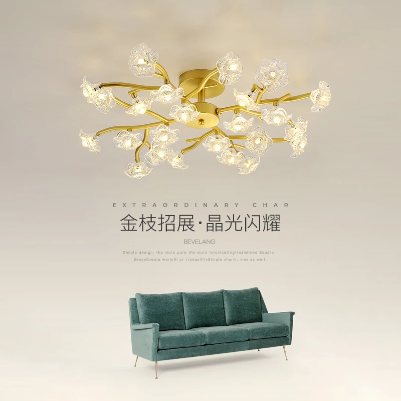Современные золотые светодиодные люстры подвесные для гостиной спальни кухни