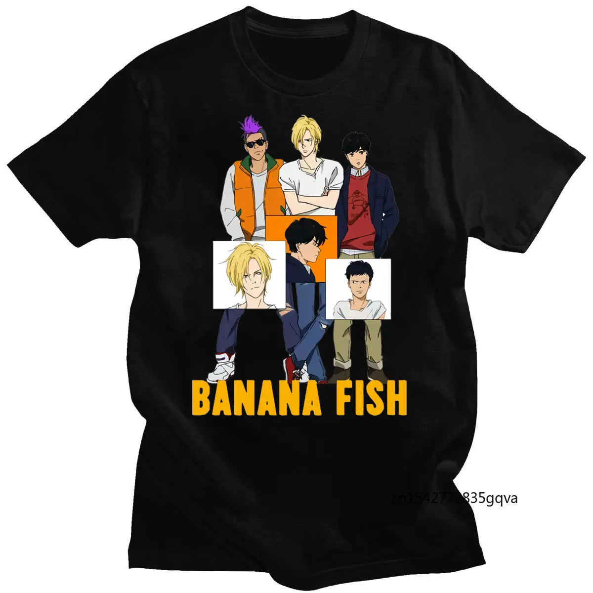 

Hot Japanese Anime Banana Fish Graphic T Shirt Kawaii Summer Tops Cartoon T-shirt Funny Manga Tees Unisex Tops Tshirt