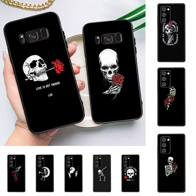 

Cartoon Cute Skull Phone Case For Samsung Galaxy Note10Pro Note20ultra cover for note20 note10lite M30S Back Coque