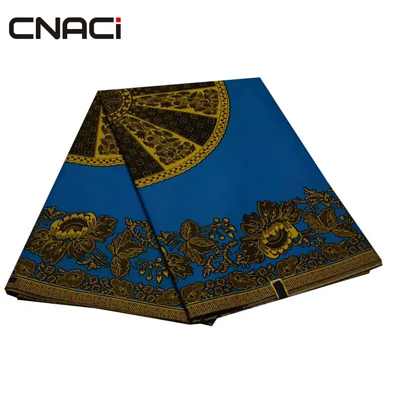 CNACI африканская текстильная восковая ткань Tissu Africain батик нигерийский воск Анкара ткань Африканский настоящий воск Принт 6 ярдов Tissus пэчворк